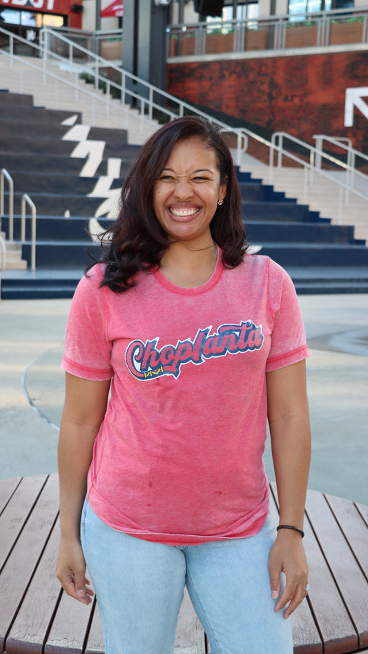 Choplanta Acid Wash Tee - Red