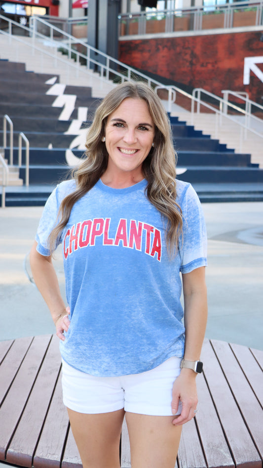 Choplanta Acid Wash Tee - Blue